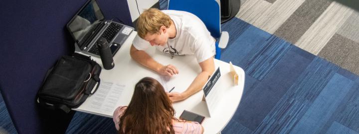 Students in the Writing Center